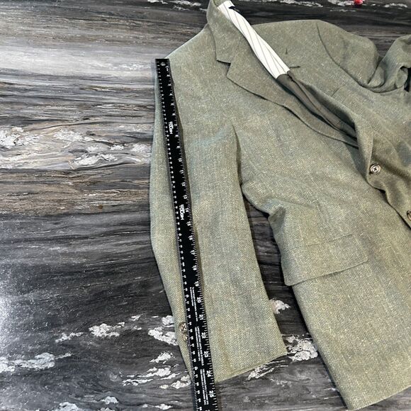 Vintage Tommy Hilfiger Mens Blazer 44R Green Single Vent Made In USA Jacket Only - Picture 16 of 16